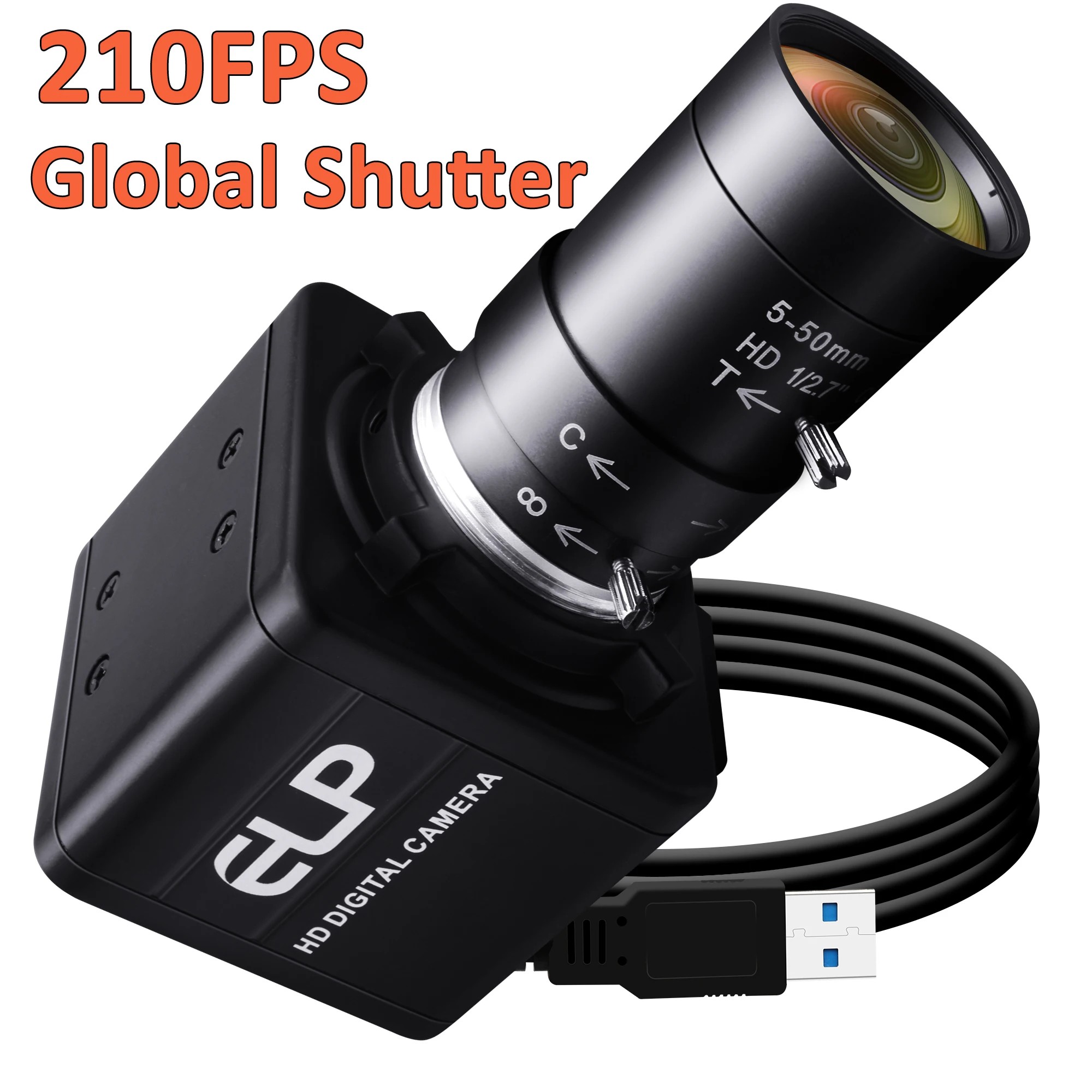 ELP 210FPS ۷ι  USB ī޶ (  CS  800P 120FPS OV9281 UVC ũ  ķ,  ̵ )